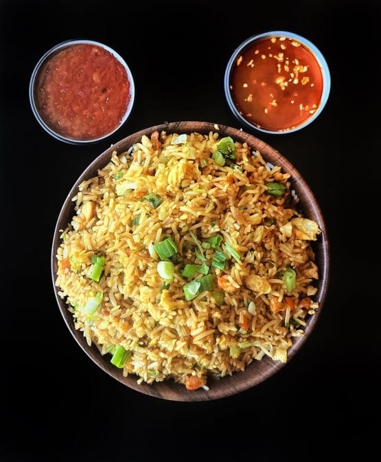Manchurian Fried Rice.